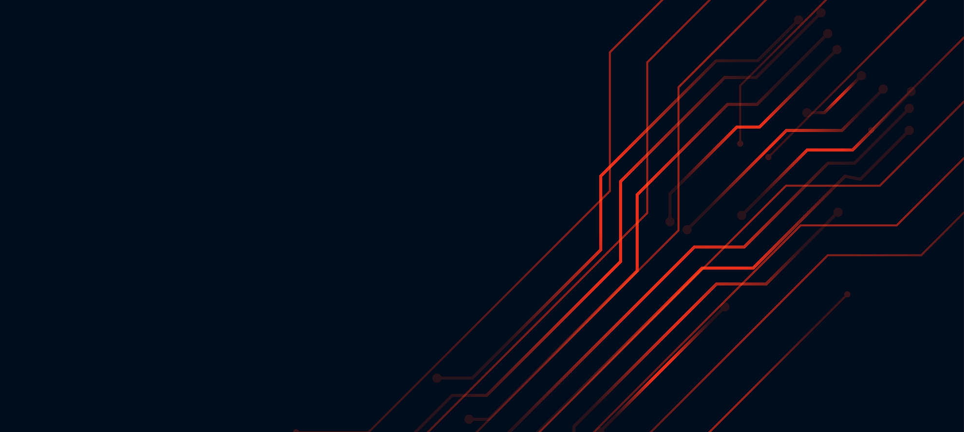 digital red circuit lines technology background design